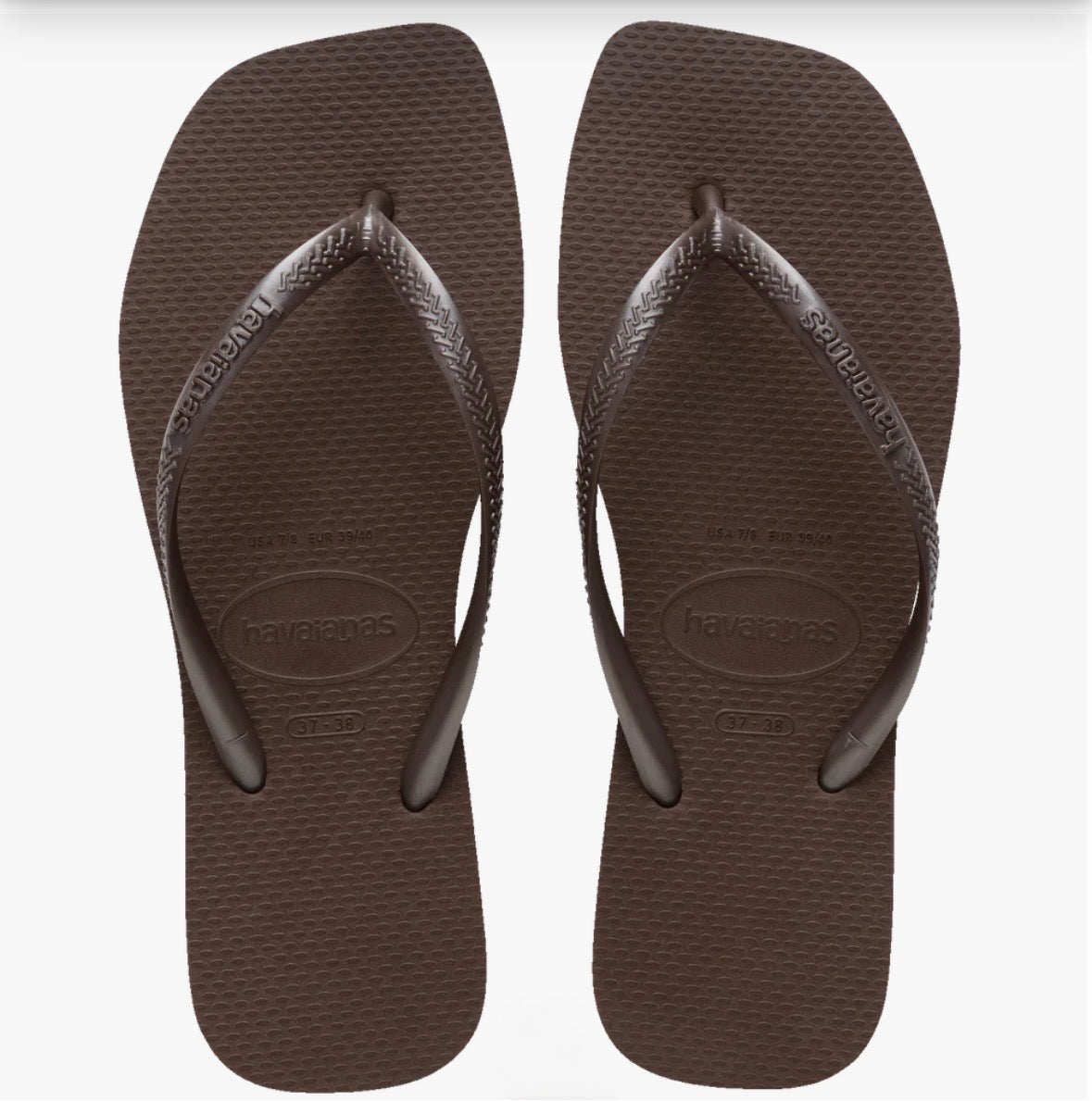 Klipklapper Slim Square Brun